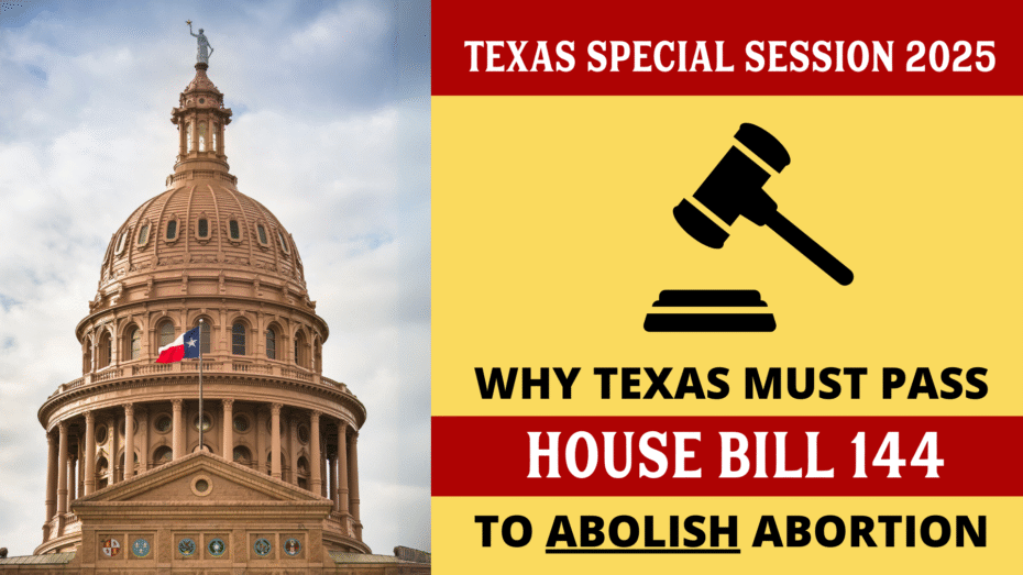 House Bill 144 to abolish abortion in Texas
